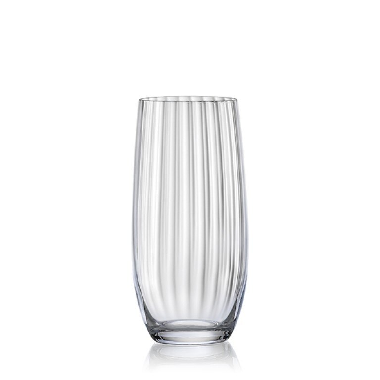Set 6 pahare suc, Bohemia Royal Waterfall, Cristalit, 350 ml